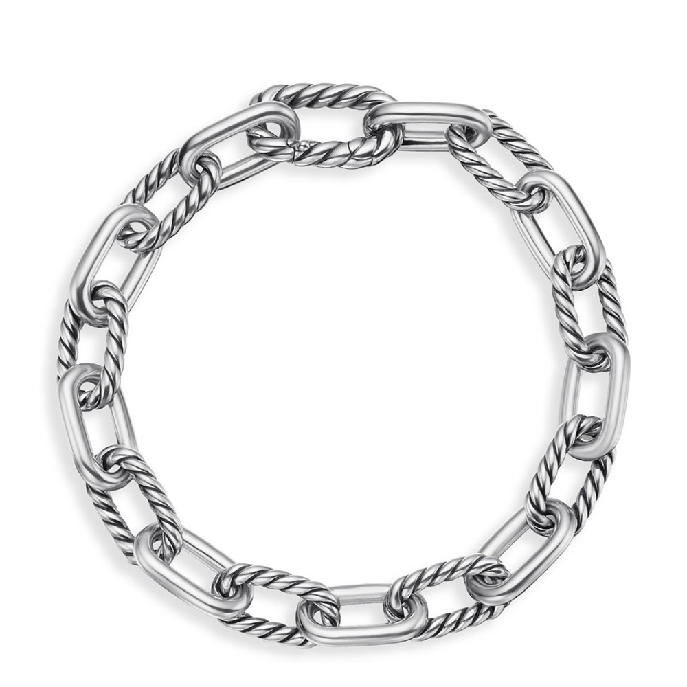 Madison Silver Twisted Link Bracelet